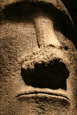 Easter Island statue representing Out Of Your Mind by Mark Jeffery